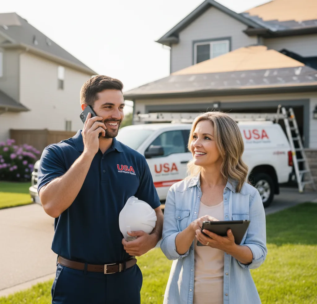 USA Roof Repair Experts customer support in Trail